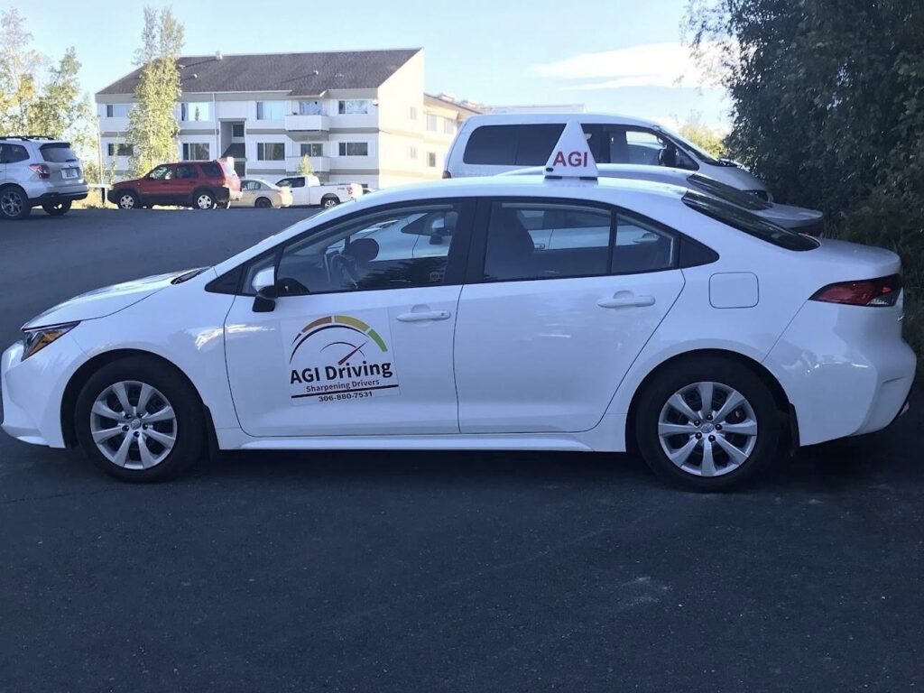 agi driving driving school car parked on road